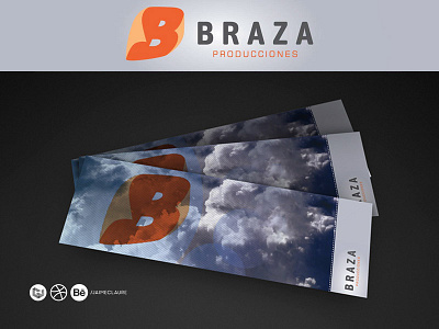 Braza Producciones \ isologo design by Jaime Claure creative design events isologo logo people show tickets