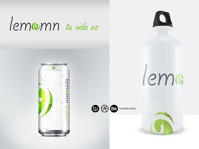 Lemomn \ isologo + packaging design by Jaime Claure brand branding design green health isologo life logo packaging salud soda