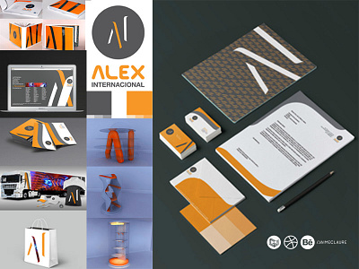 Alex Internacional \ branding design by Jaime Claure bolivia brand branding corporate design. isologo diseño identity logo marca