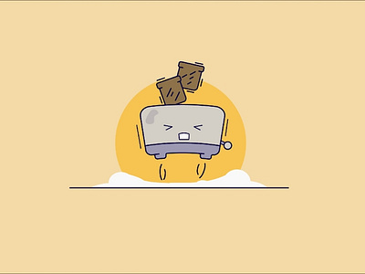 Vector illustration toaster