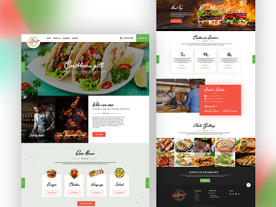 Food Website branding design dribbble dubaidesigner flatdesign latestdesign logo typography uidesign website design