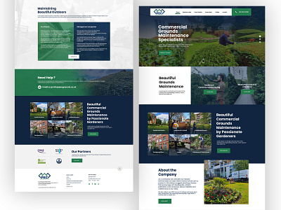 Ground Maintenance Website design dribbble flatdesign graphic design ui ui design uidesign website