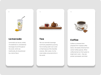 Beverages app design branding designer figma mobile app design mobile ui ui uidesign ux