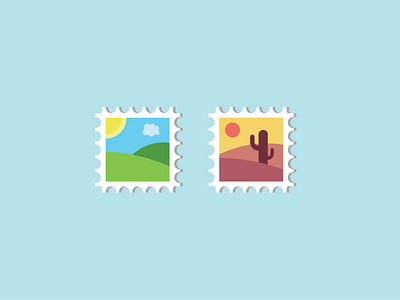 Postcard icons