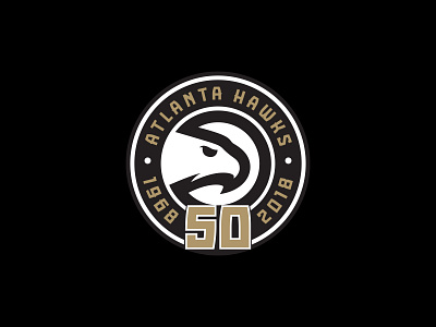 Atlanta Hawks: 50th Anniversary Court atlanta hawks branding branding agency branding and identity branding design logo nba sports design