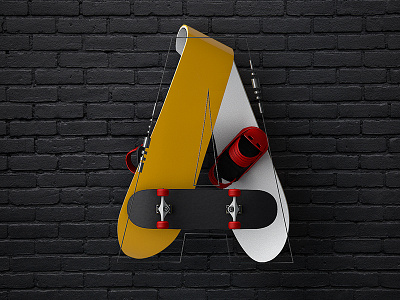 "A" typo typography