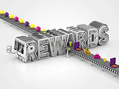 VIVA Rewards animation rewards typo typography