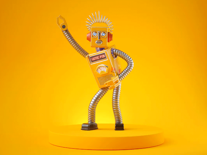 Dancing Robot by Edvin on Dribbble