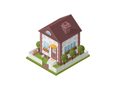 Isometric house house illustrations isometric