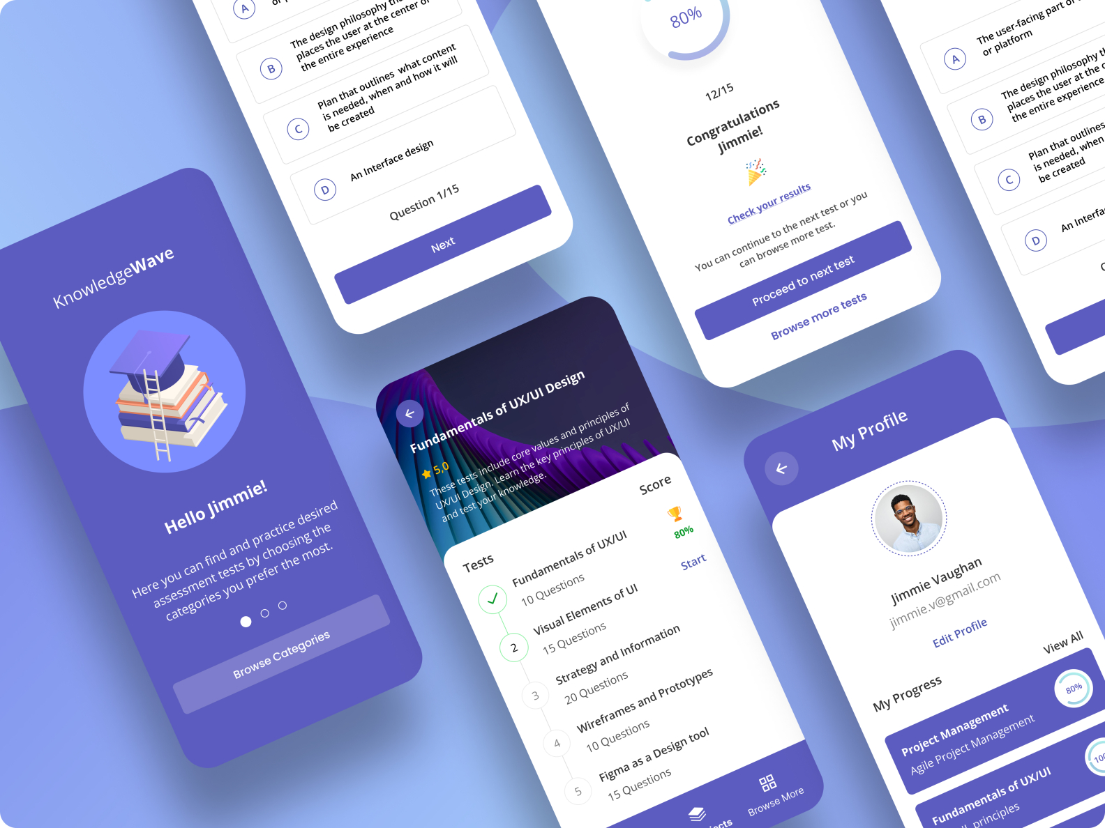 Assessment Tests App by Edin Baljic ⚡️ on Dribbble