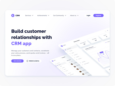 CRM Website / Hero