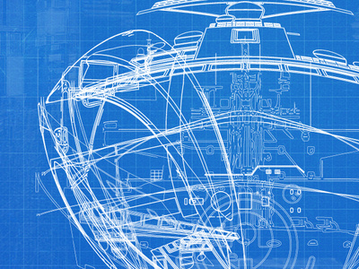 Blue print view animation after effects blueprint conceptart design sketchs yacht