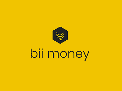 Bii money app bee branding design graphic design logo money visual identity