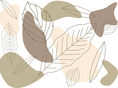 foliage abstract adobe illustrator autumn fall flatdesign illustration nature pentool sketch tree vector