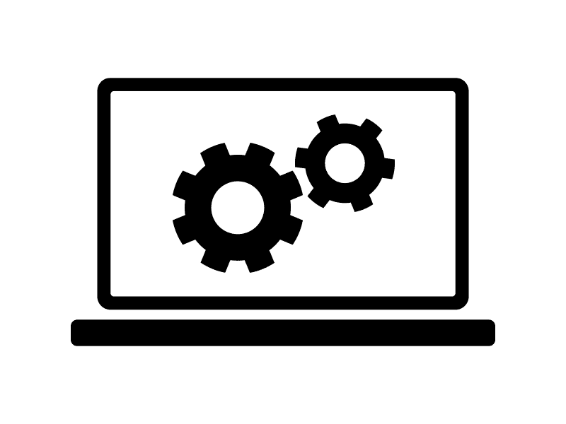 Computer Gears Animation animation computer css3 flat gears smooth svg