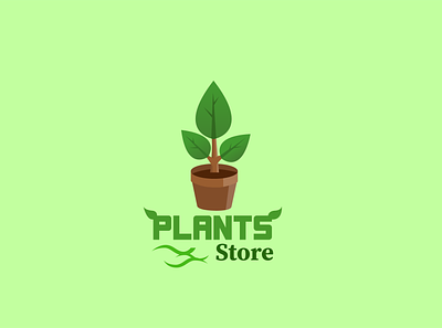 Plants Store art branding color design illustration logo