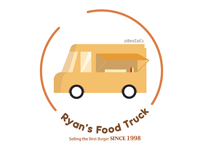 Food Truck Logo Sample branding color design illustration logo