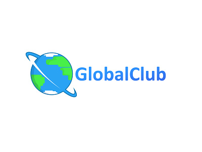 Global Club logo art color design illustration logo