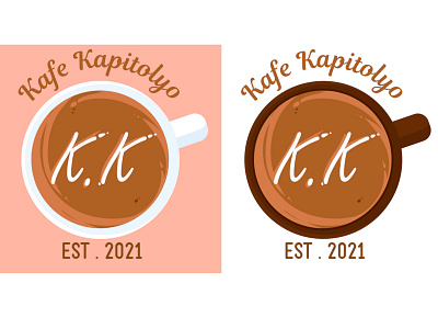 Kafe Logo art branding color design illustration logo