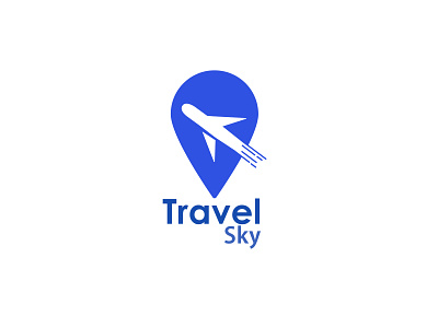 Travel Sky Logo art branding color design illustration logo