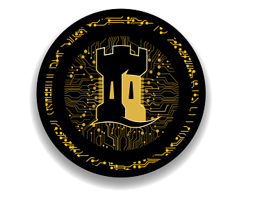 Crypto Logo art color design illustration logo