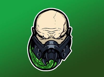 Urgot Patch Design art color design illustration logo