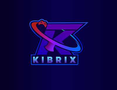 Kibrix Logo art color design illustration logo