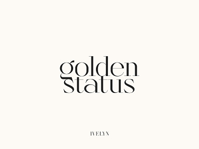 Golden Status - Ivelyn font family