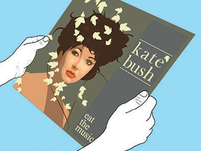 Kate illustration kate bush lp music