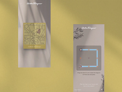 The Metropolitan Enigma - Salvatore Ferragamo animation clean design digital game illustration minimal ui ux web design website