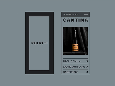 Cantina Puiatti animation clean design minimal ui ux web design