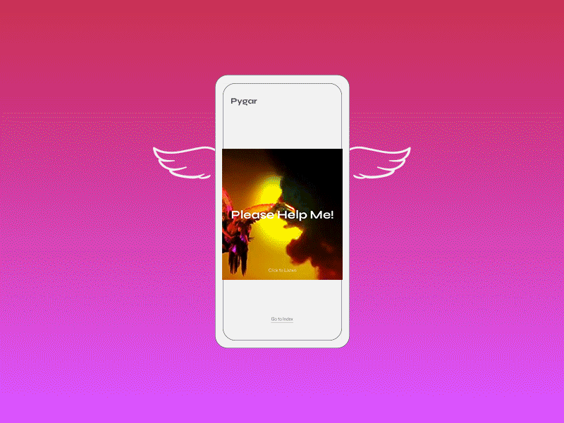 Pygar animation design digital gradient mobile ui ux web design website