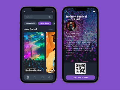 Event booking application app design figma graphic design typography ui ux