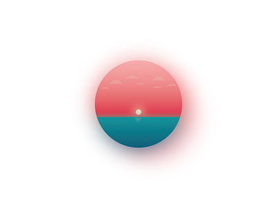 Sunset illustration sun sunset vector