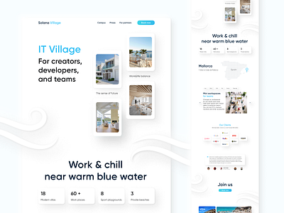 Landing page for IT Village | Concept