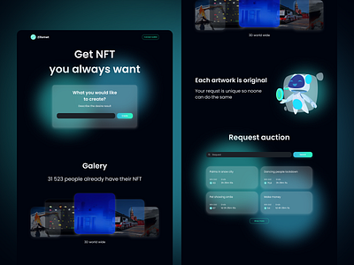 NFT Generator start page | for Zeeves