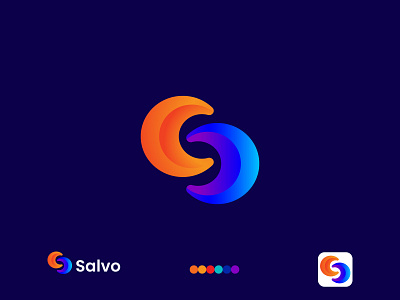 s letter modern logo design