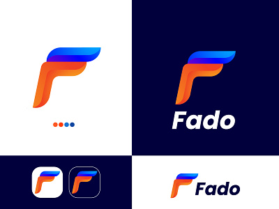 F letter modern logo design