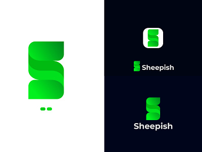 S letter modern colorful logo design concept