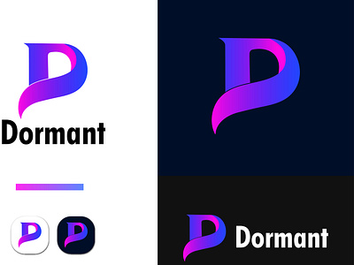 D Letter Modern Logo Design Concept