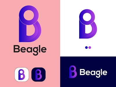 B Letter Modern Logo Design Template