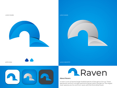 R Letter Modern Logo Design