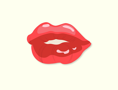 Cherry Lips design illustration vector
