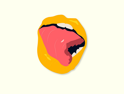 Mango Lips design illustration vector