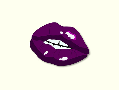 Blueberry Lips design illustration vector