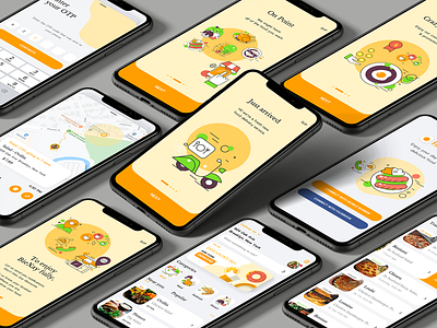 Frenzy - On Demand Food Delivery App Design app branding design flat flutter food ios app design mobile app design online shop ui ux
