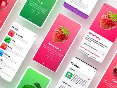 Amborisa - IOS Food Encyclopedia App app app design apple colorful ios ios14 mobile app design swiftui trend ui ux