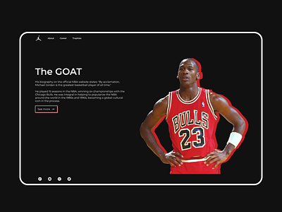 NBA Hall of Fame - The GOAT air black chicago bulls jordan michael nba product red ui ux website white