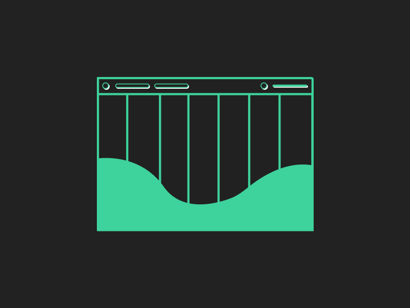 Web App - Wireframe browser web desktop illustration product design ui ux design white black green wireframe app
