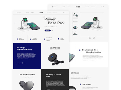 Website design for the FAVOLT brand brevity e commerce modern design simplicity ui ux web